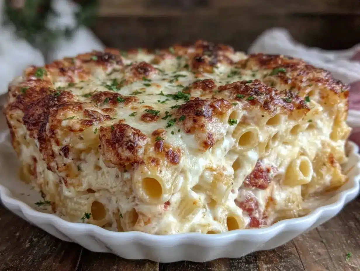 three cheese baked ziti preparation steps