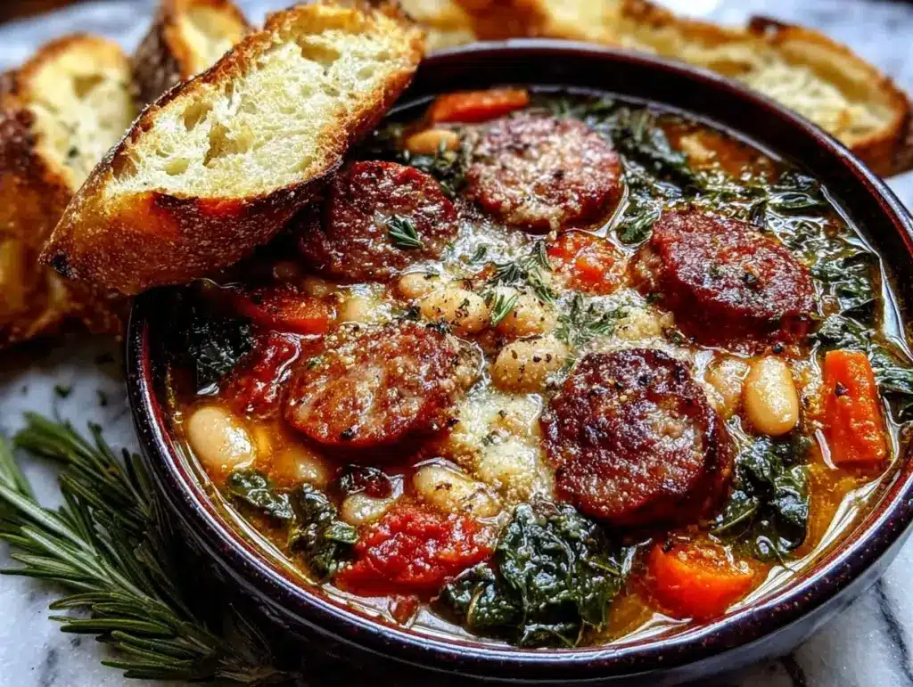 Tuscan White Bean & Sausage Soup - featured image
