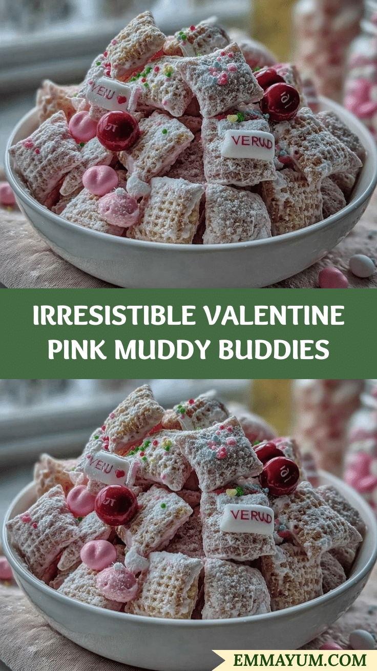 Valentine Muddy Buddies recipe