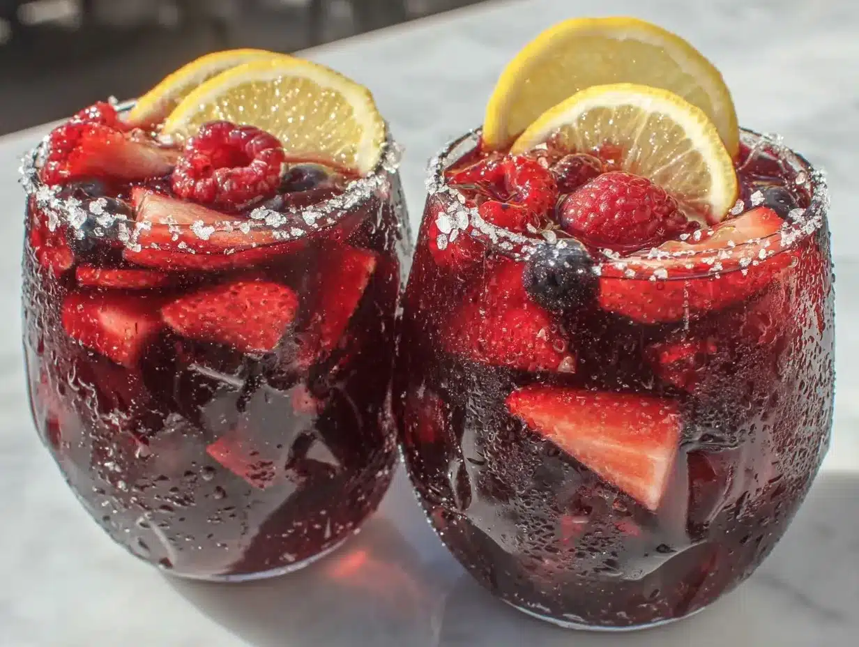 Valentine’s Day Red Sangria preparation steps
