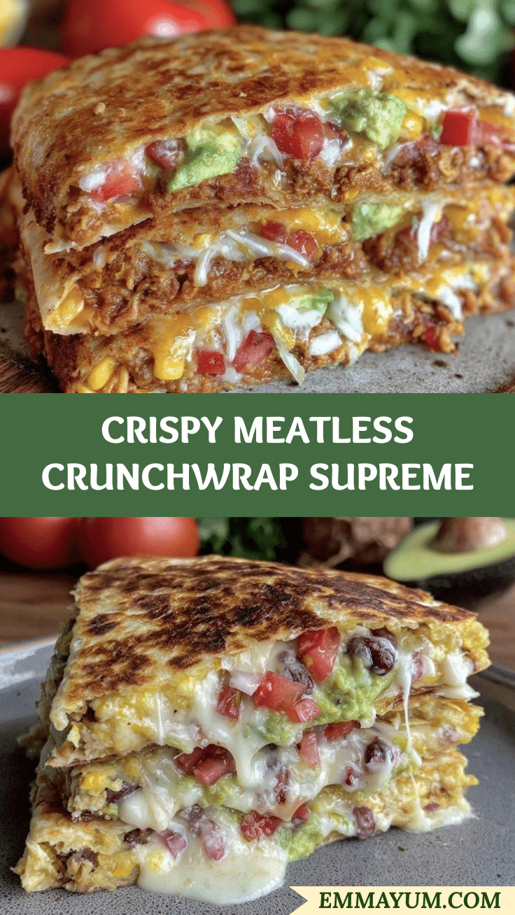 vegetarian crunchwrap supreme recipe