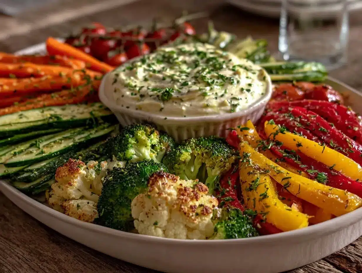 veggie crudité platter preparation steps