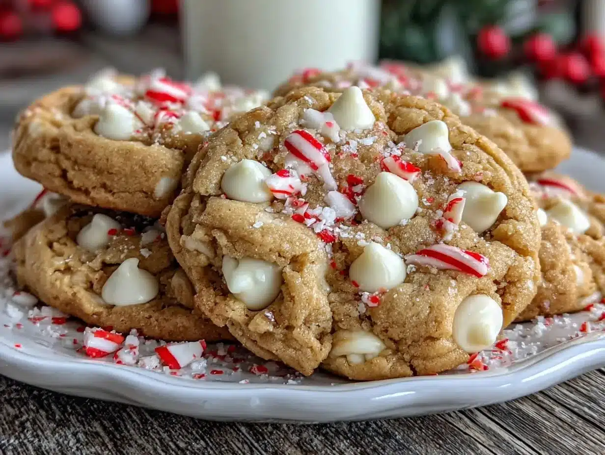 White Chocolate Candy Cane Cookies preparation steps