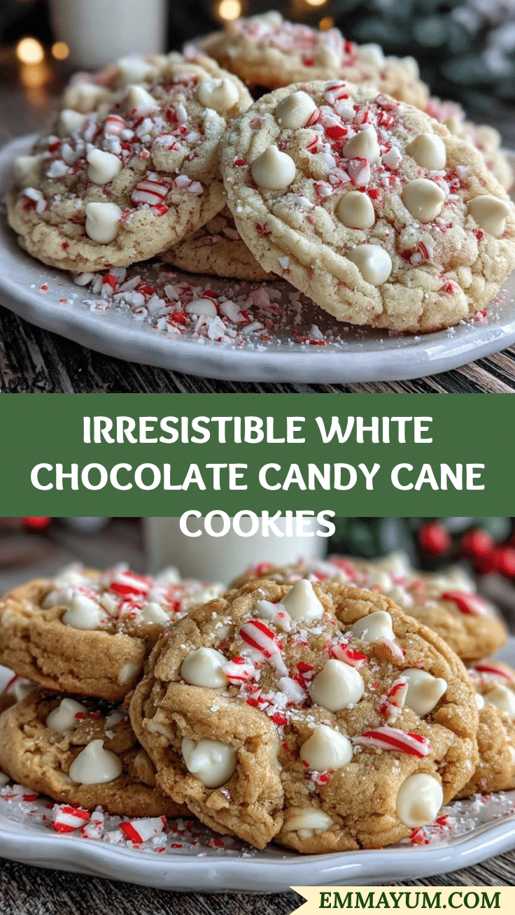 White Chocolate Candy Cane Cookies recipe