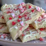 white chocolate raspberry bark - featured image