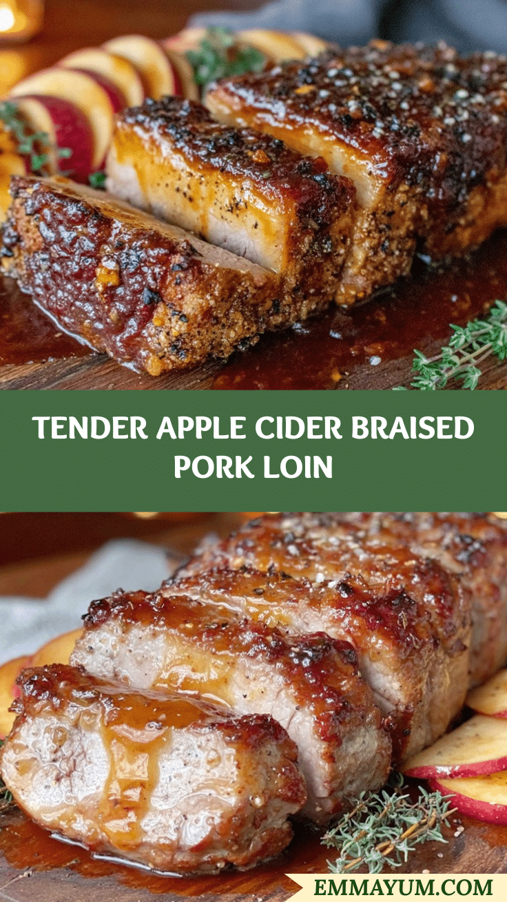 apple cider braised pork loin recipe