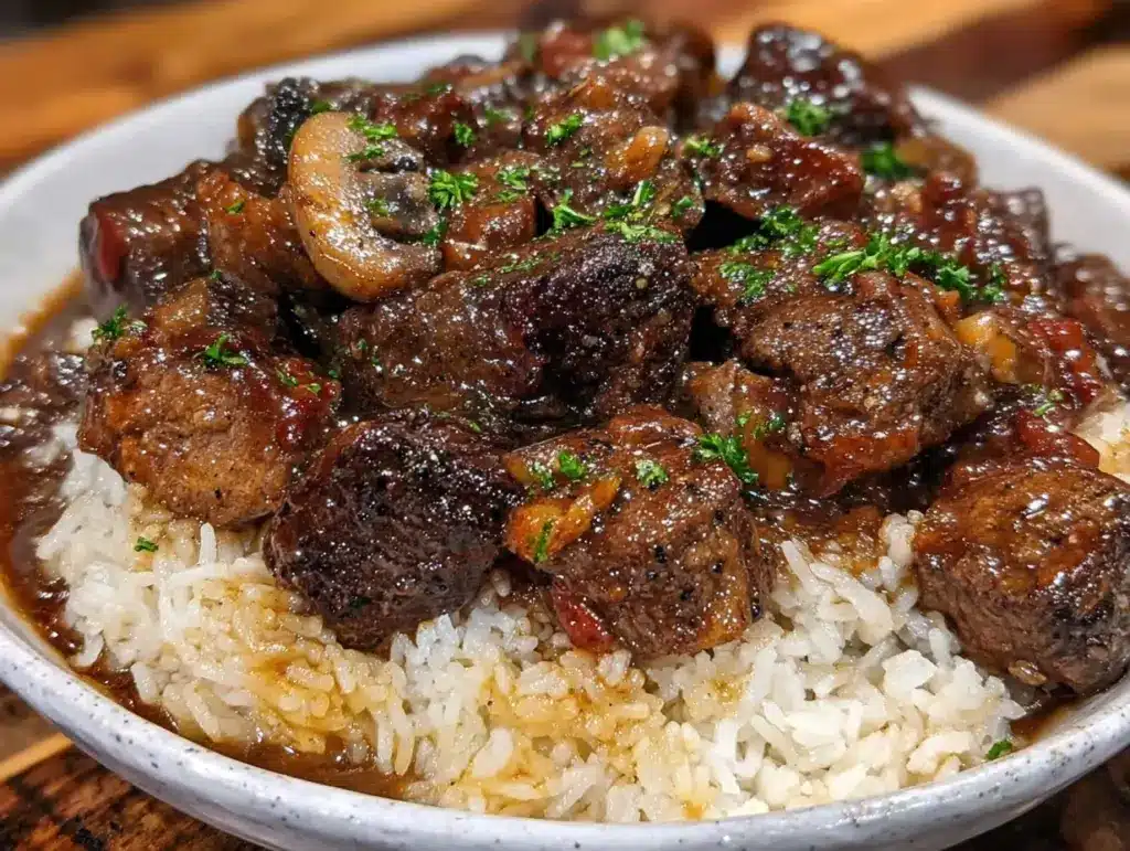 beef tips and gravy - featured image