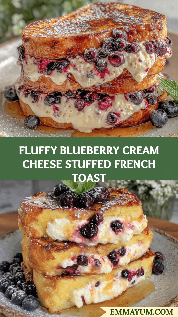blueberry cream cheese stuffed french toast recipe