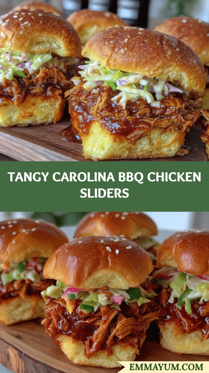 Carolina BBQ chicken sliders recipe