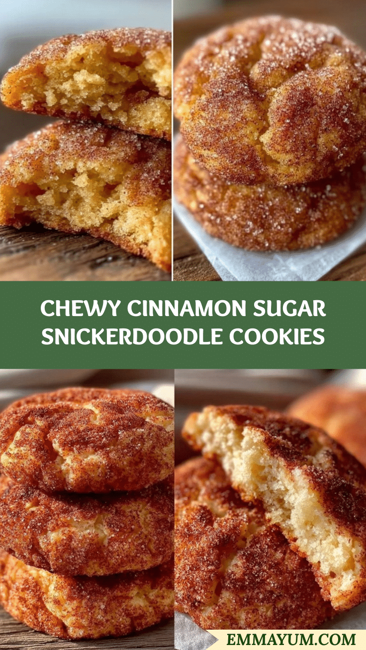 Chewy Snickerdoodle Cookies recipe
