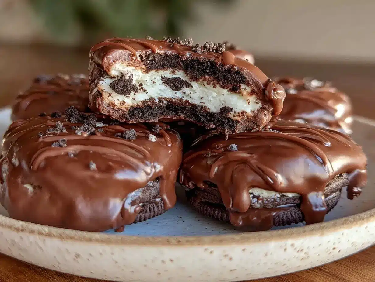 chocolate covered oreo hearts preparation steps