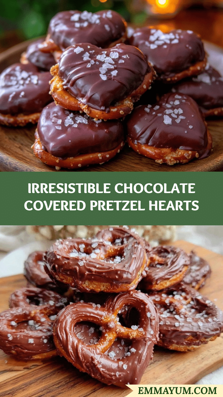 chocolate covered pretzel hearts recipe