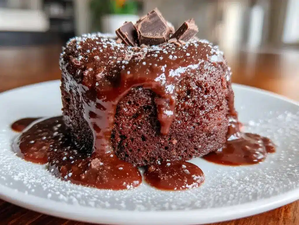 chocolate heart cake - featured image