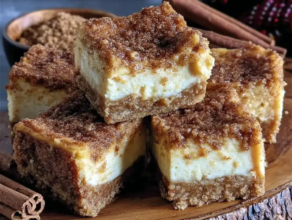 churro cheesecake bars - featured image