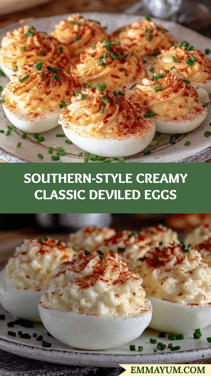 classic southern-style creamy deviled eggs recipe
