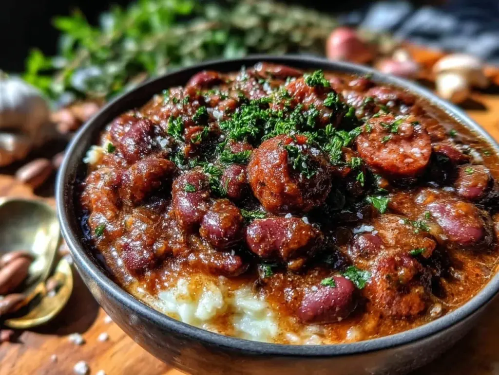 comforting authentic red beans and rice recipe - featured image