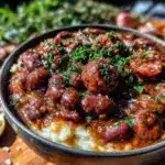comforting authentic red beans and rice recipe - featured image