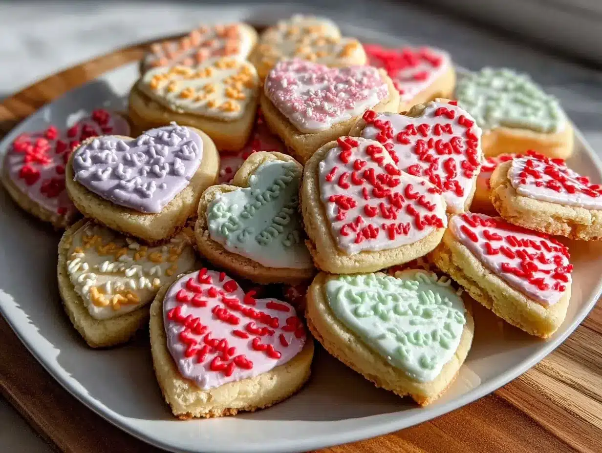 cozy conversation heart cookies preparation steps