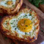 cozy eggs in heart shaped toast - featured image