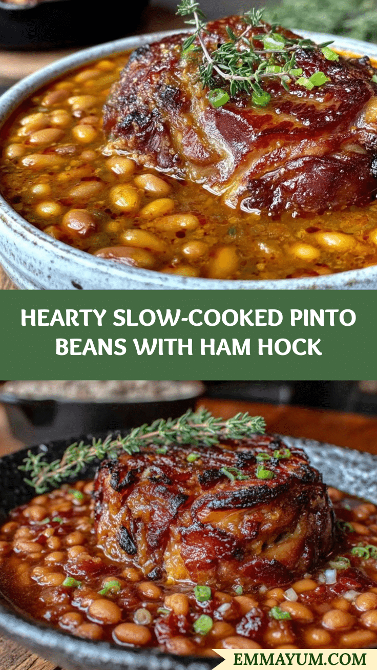 cozy pinto beans with ham hock recipe