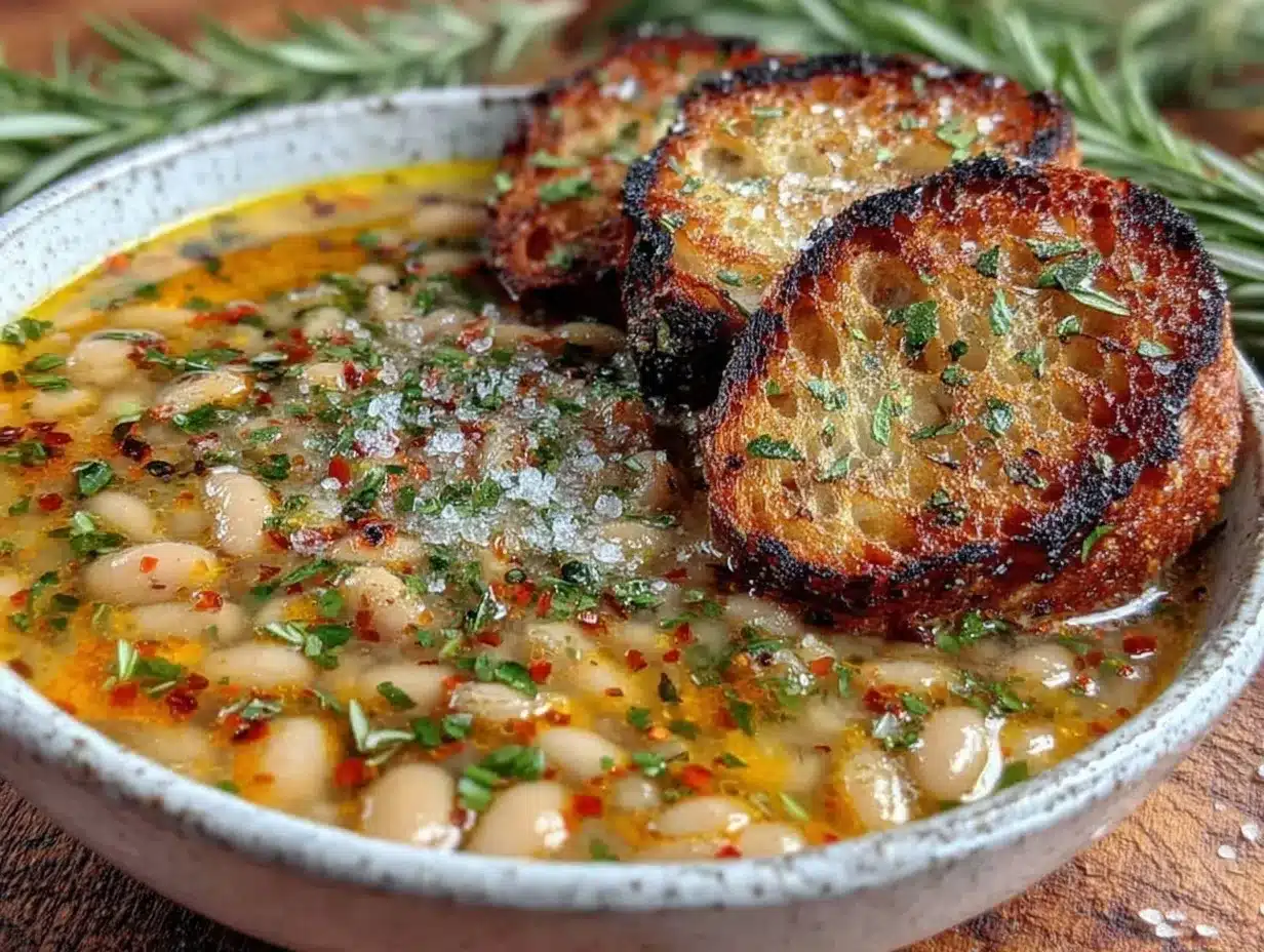 Cozy Tuscan White Bean Soup preparation steps