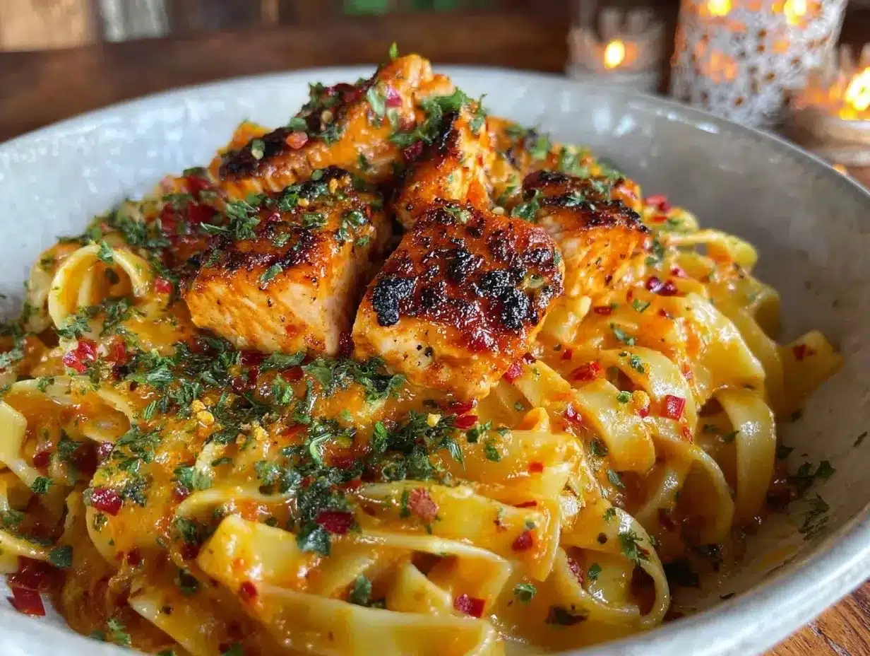 Creamy Cajun Chicken Pasta preparation steps