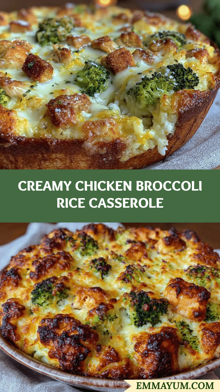 creamy chicken broccoli rice casserole recipe