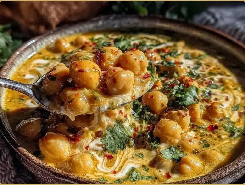 creamy chickpea curry - featured image