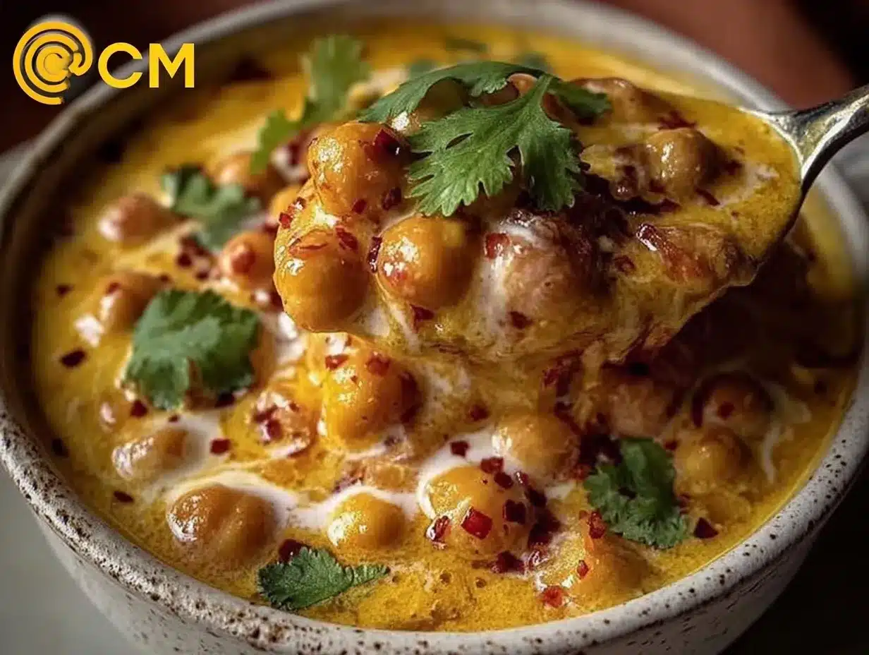 creamy chickpea curry preparation steps