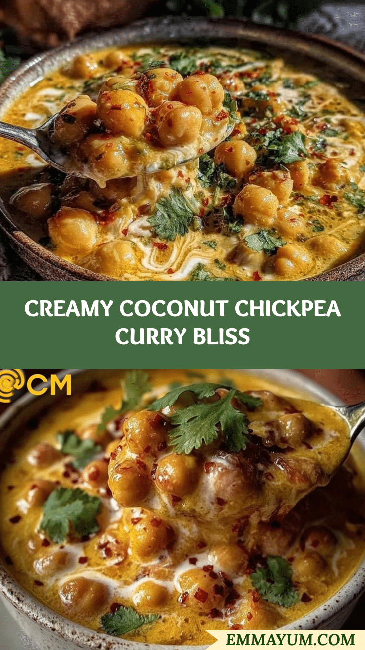 creamy chickpea curry recipe