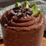 creamy chocolate avocado smoothie - featured image