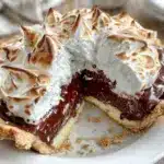 creamy chocolate cream pie - featured image