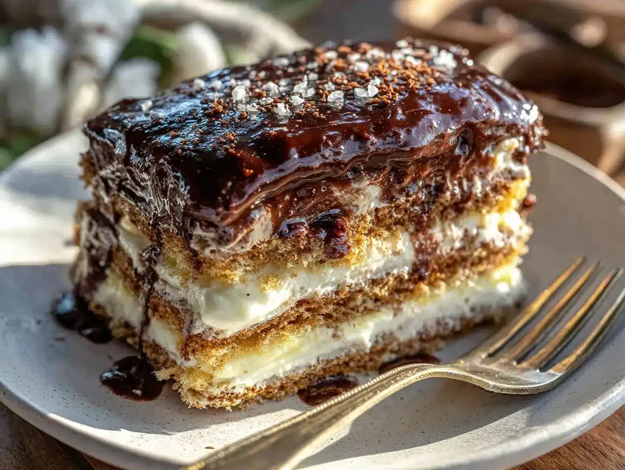creamy chocolate eclair cake preparation steps