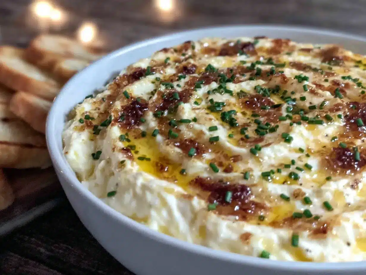 creamy french onion dip preparation steps