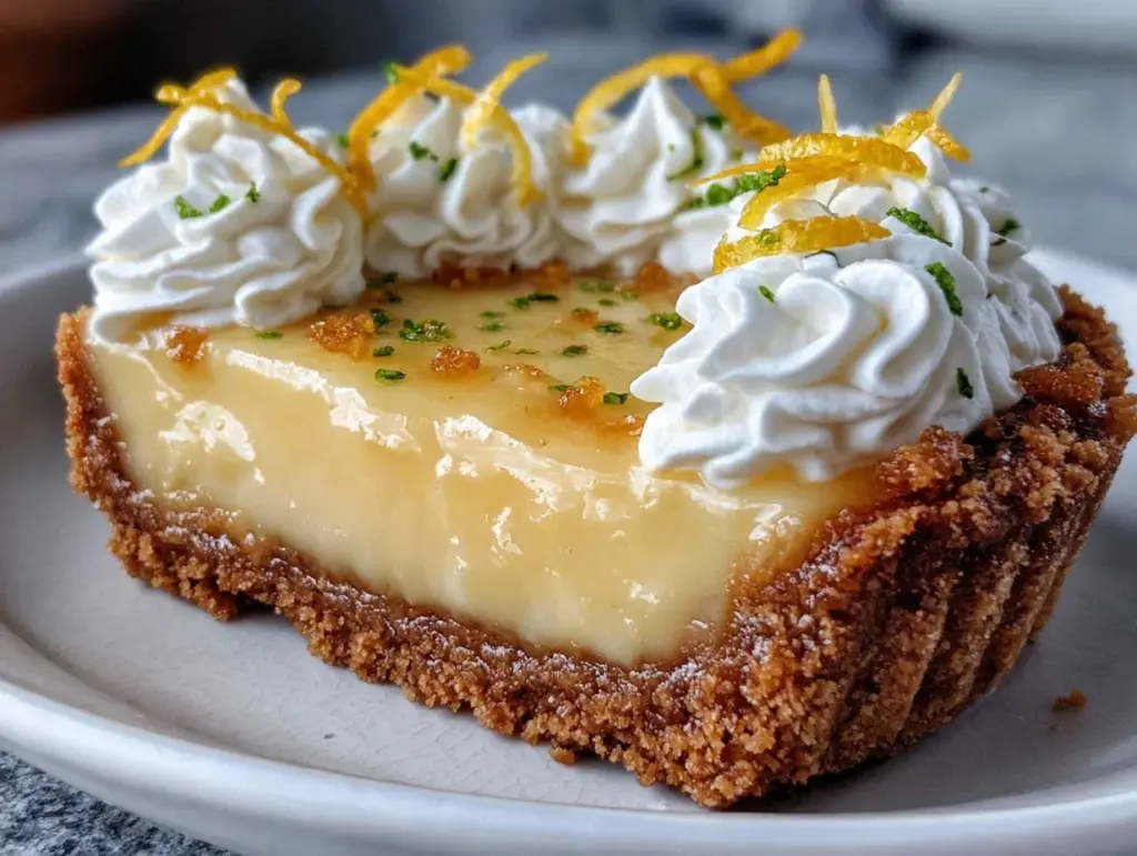 creamy no-bake lemon icebox pie - featured image