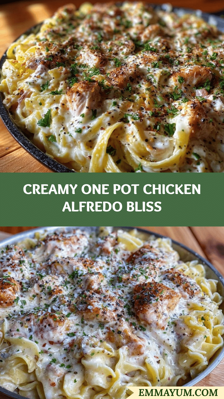 creamy one pot chicken alfredo recipe
