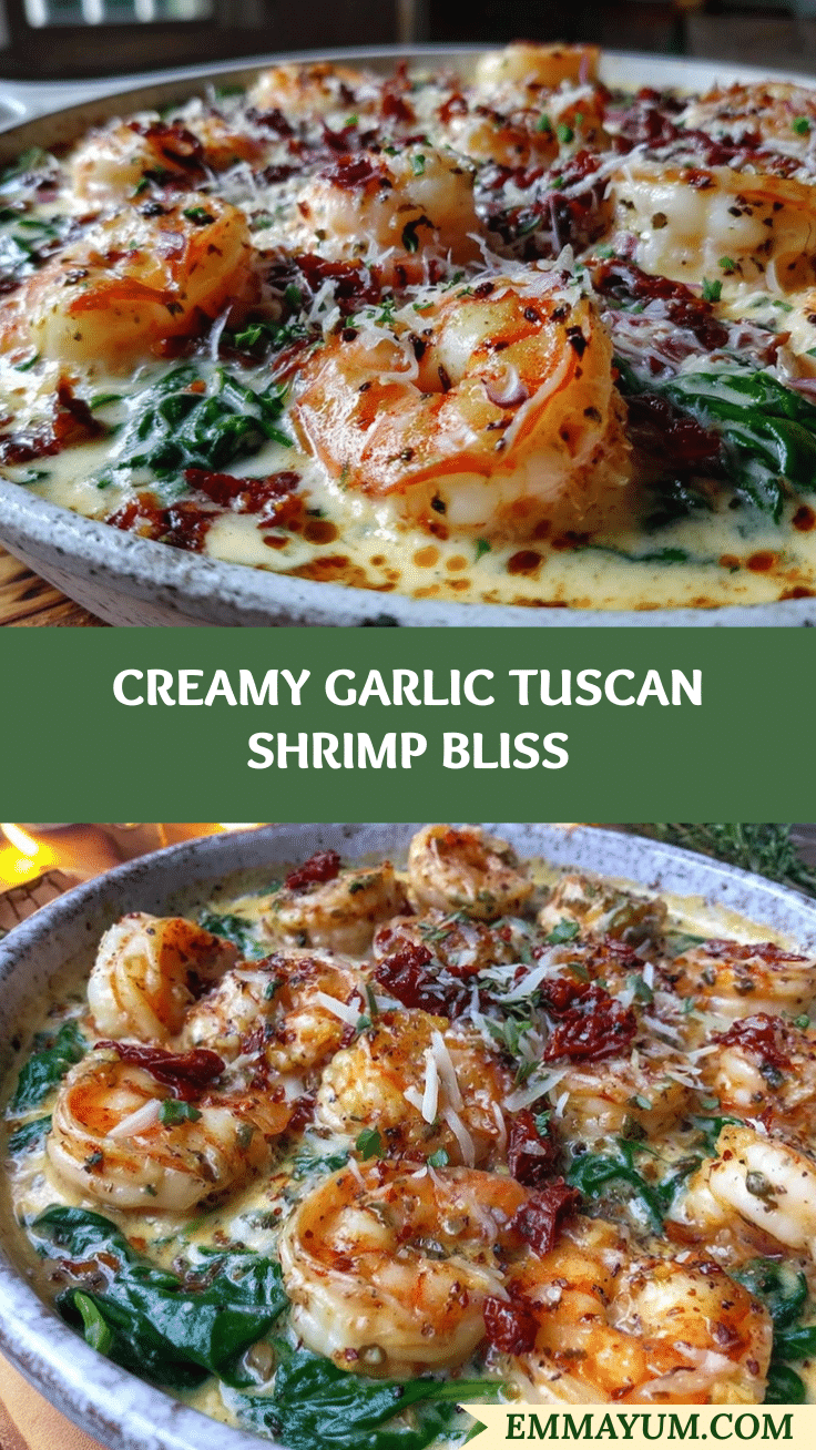 creamy one pot garlic tuscan shrimp recipe