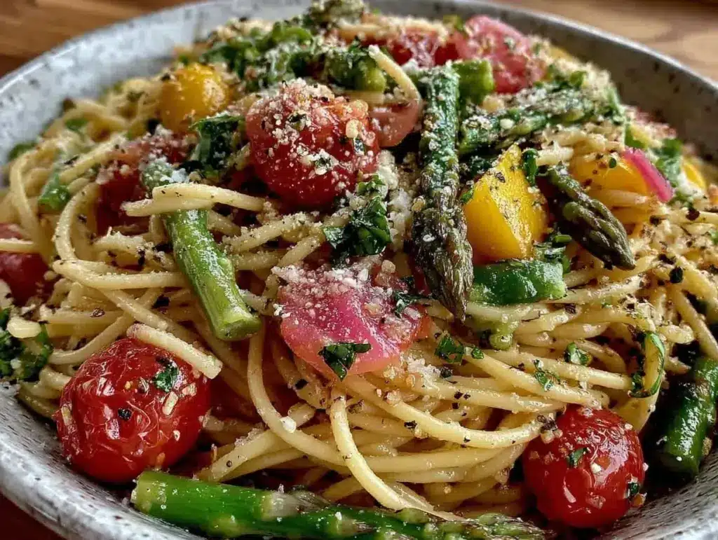 creamy one-pot pasta primavera - featured image