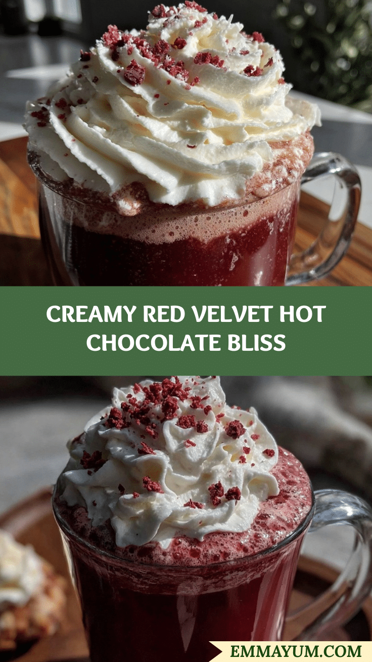 creamy red velvet hot chocolate recipe