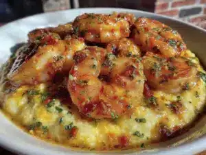 creamy shrimp and grits - featured image
