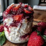 creamy sweetheart overnight oats - featured image