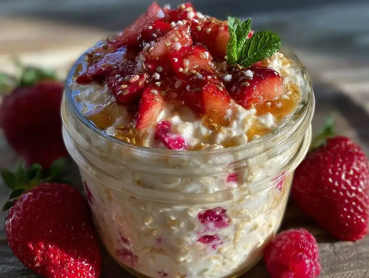 creamy sweetheart overnight oats preparation steps