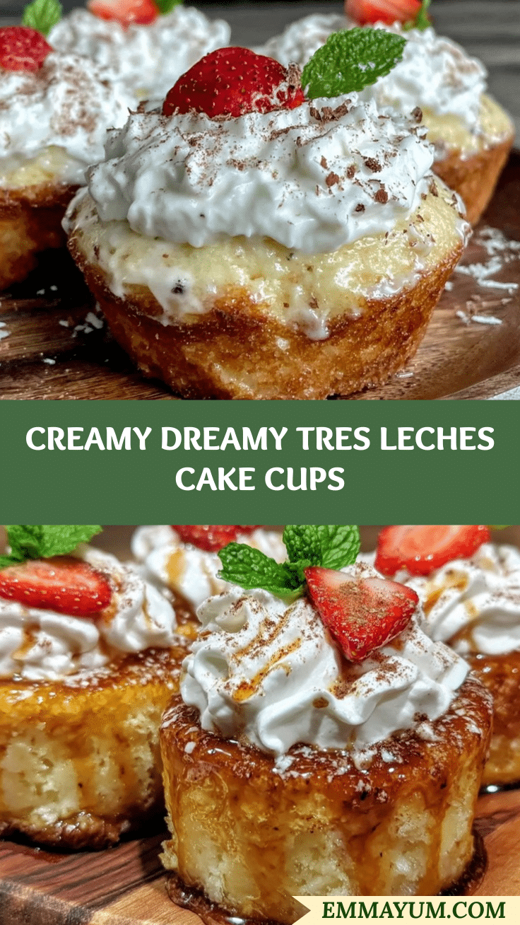 creamy tres leches cake cups recipe