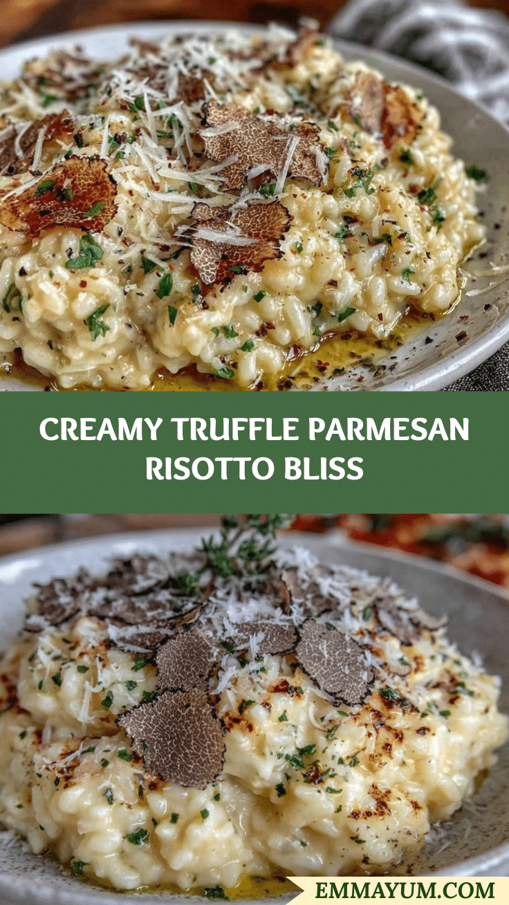 creamy truffle risotto with parmesan recipe