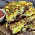 crispy black bean quesadillas - featured image
