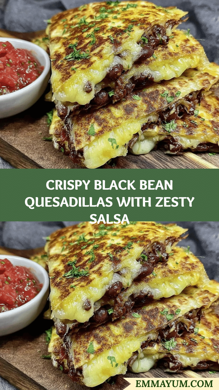 crispy black bean quesadillas recipe