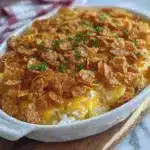 crispy cheesy funeral potatoes casserole - featured image