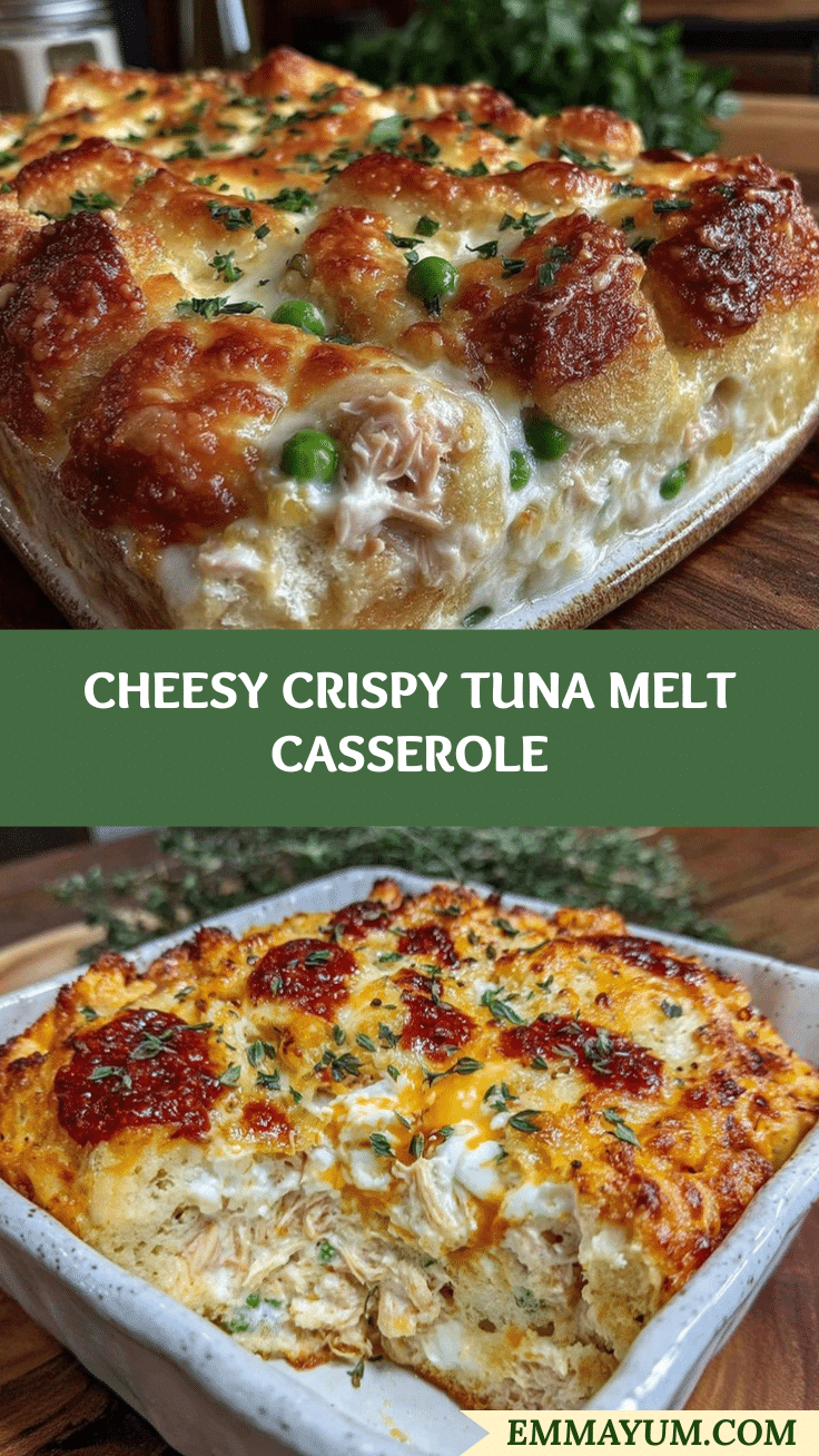 crispy cheesy tuna melt casserole recipe