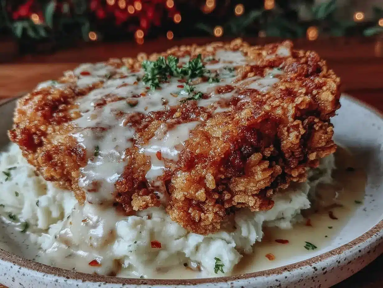crispy chicken fried steak preparation steps