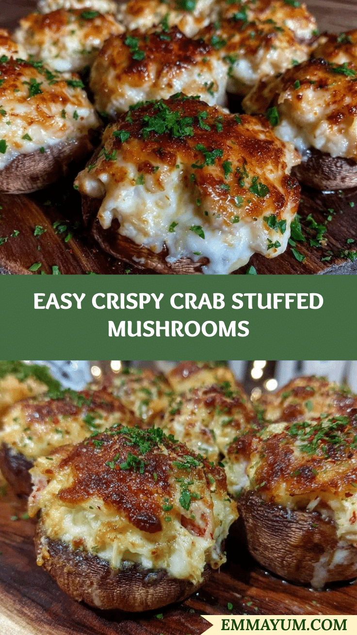 crispy crab stuffed mushrooms recipe